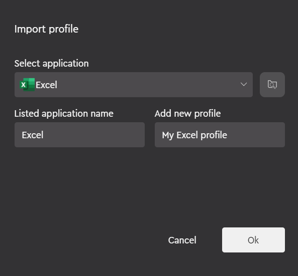 How to import and export profiles